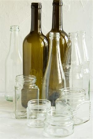 botellas y tarros de vidrio