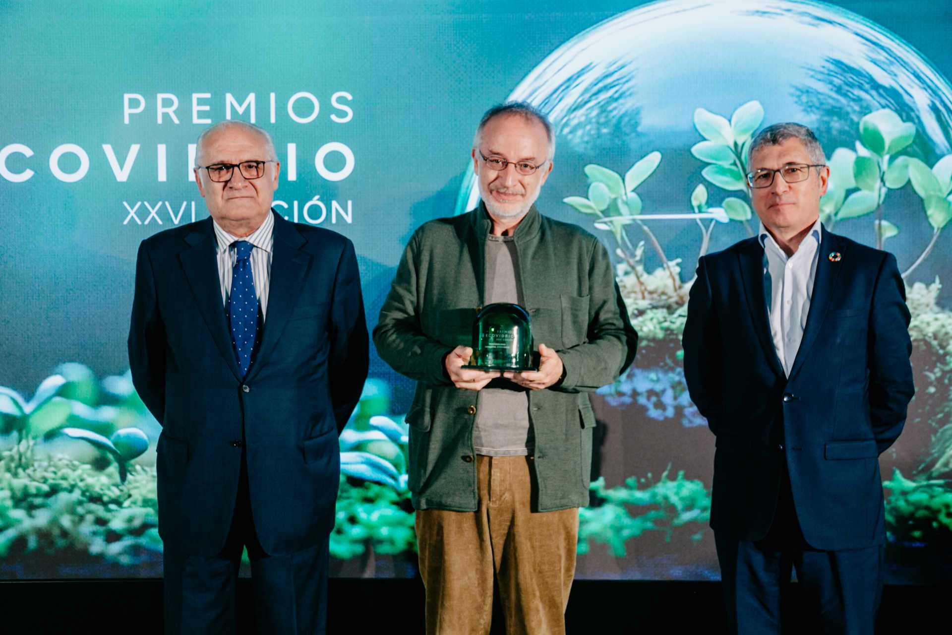 Stefano Mancuso con Luis de Javier y Hugo Moran