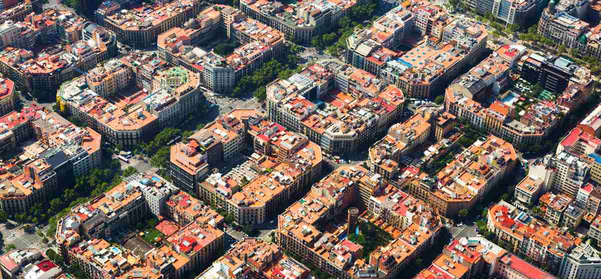 Ejemplo de supermanzana: Eixample de Barcelona,